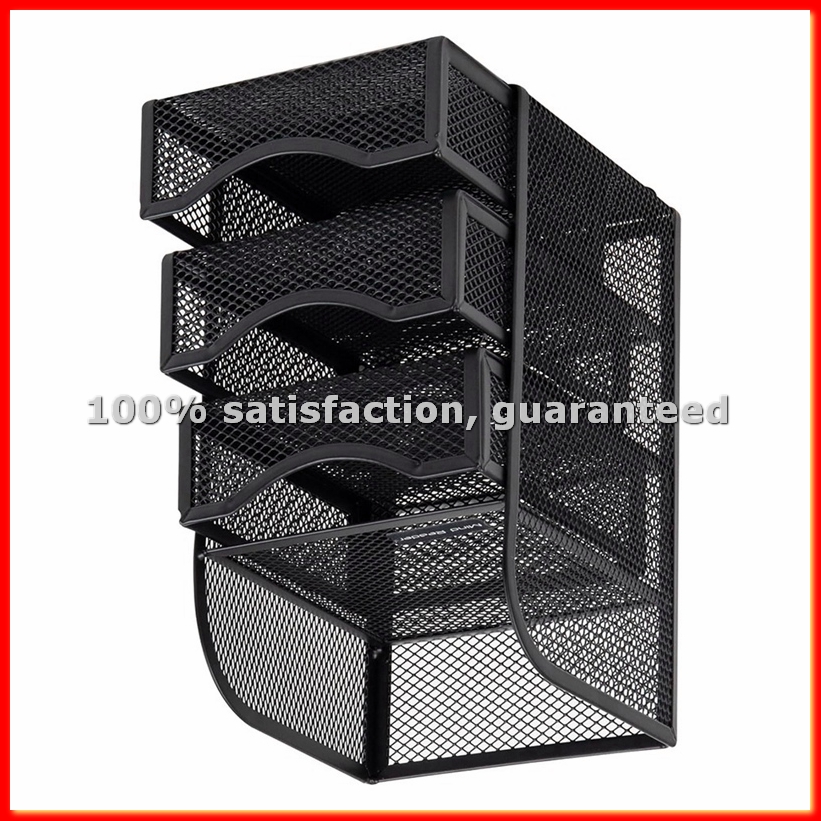 Paper Basket Mesh - Desktop Accessory Storage with Drawer, Paper