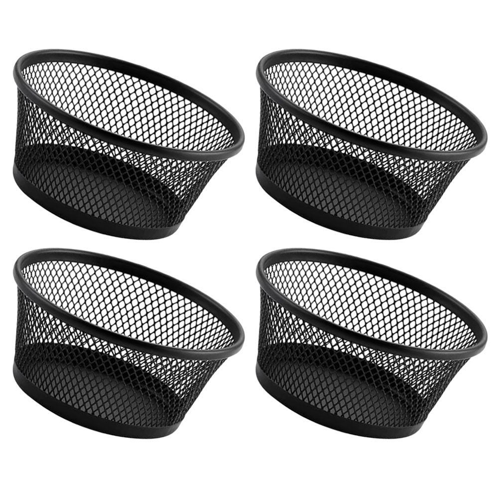 Paper Basket Mesh - 4Pcs Mesh Paperclip Holders Desktop Storage
