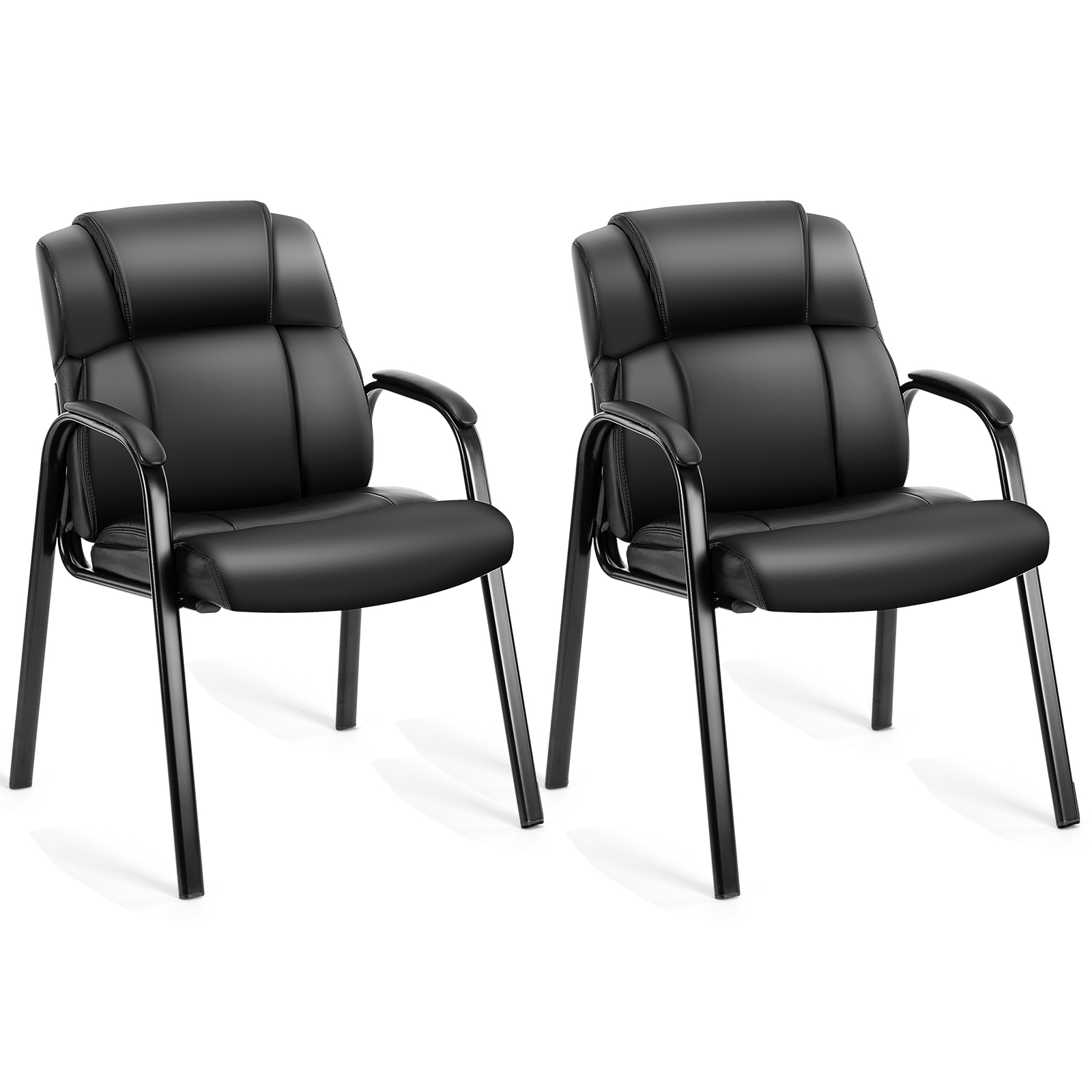 JHK Leather Waiting Room Chair - Visitor Chair Padded 评论和价格