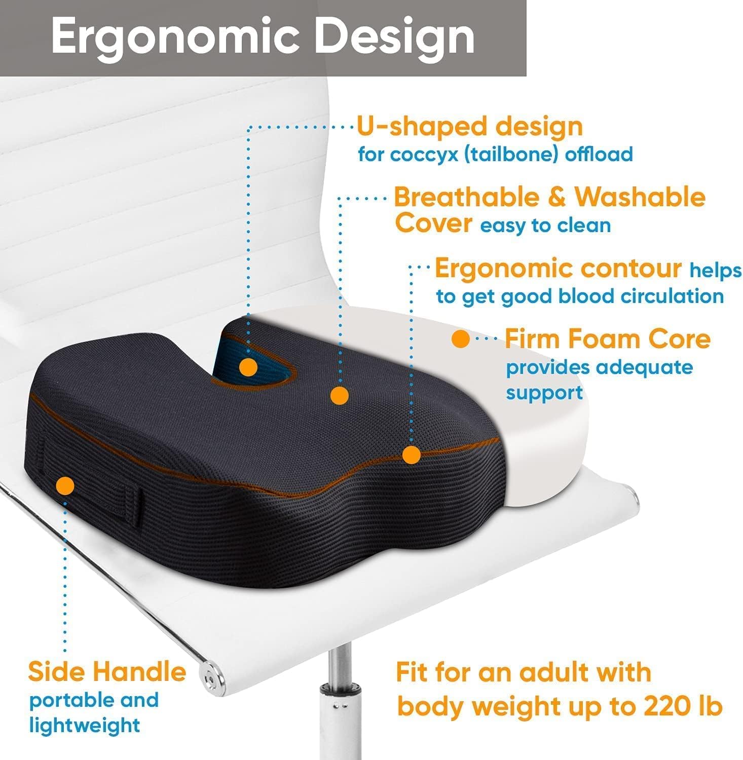 Travel Seat Cushion Memory Foa - Visitor Chair Padded 评论和价格