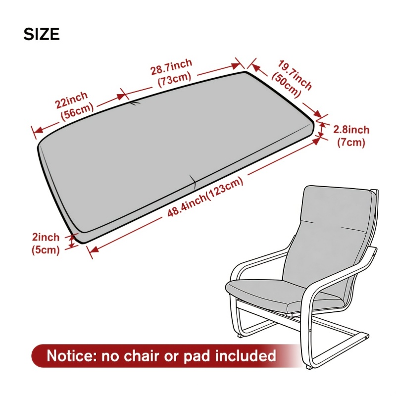 1Pc Jacquard Poang Chair Pad S - Visitor Chair Padded 评论和价格