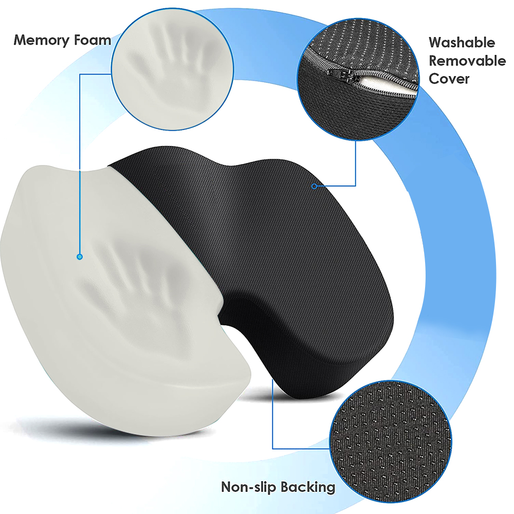 Travel Coccyx Seat Cushion Mem - Visitor Chair Padded 评论和价格