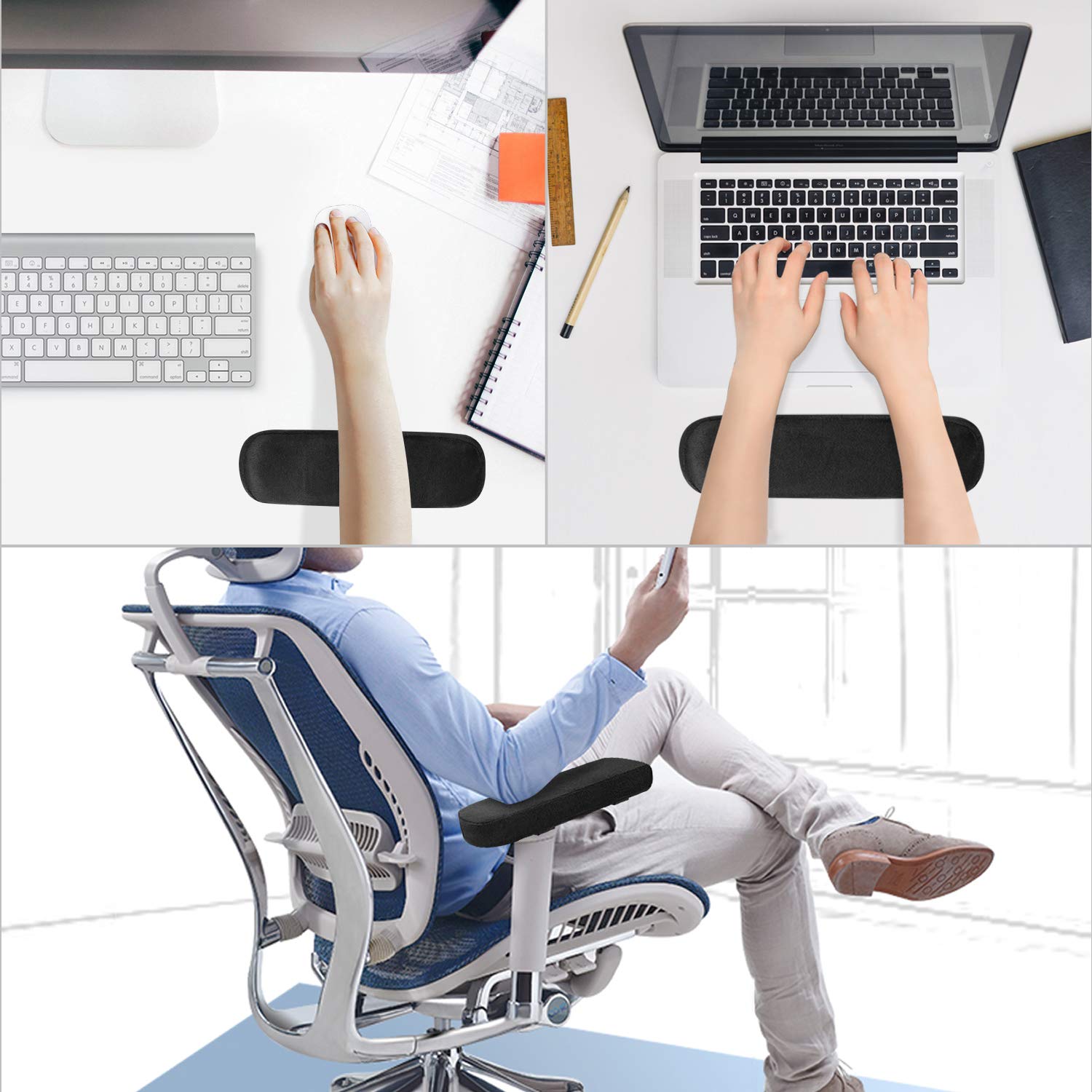 2/4/8PCS Chair Armrest Pads Me - Visitor Chair Padded 评论和价格